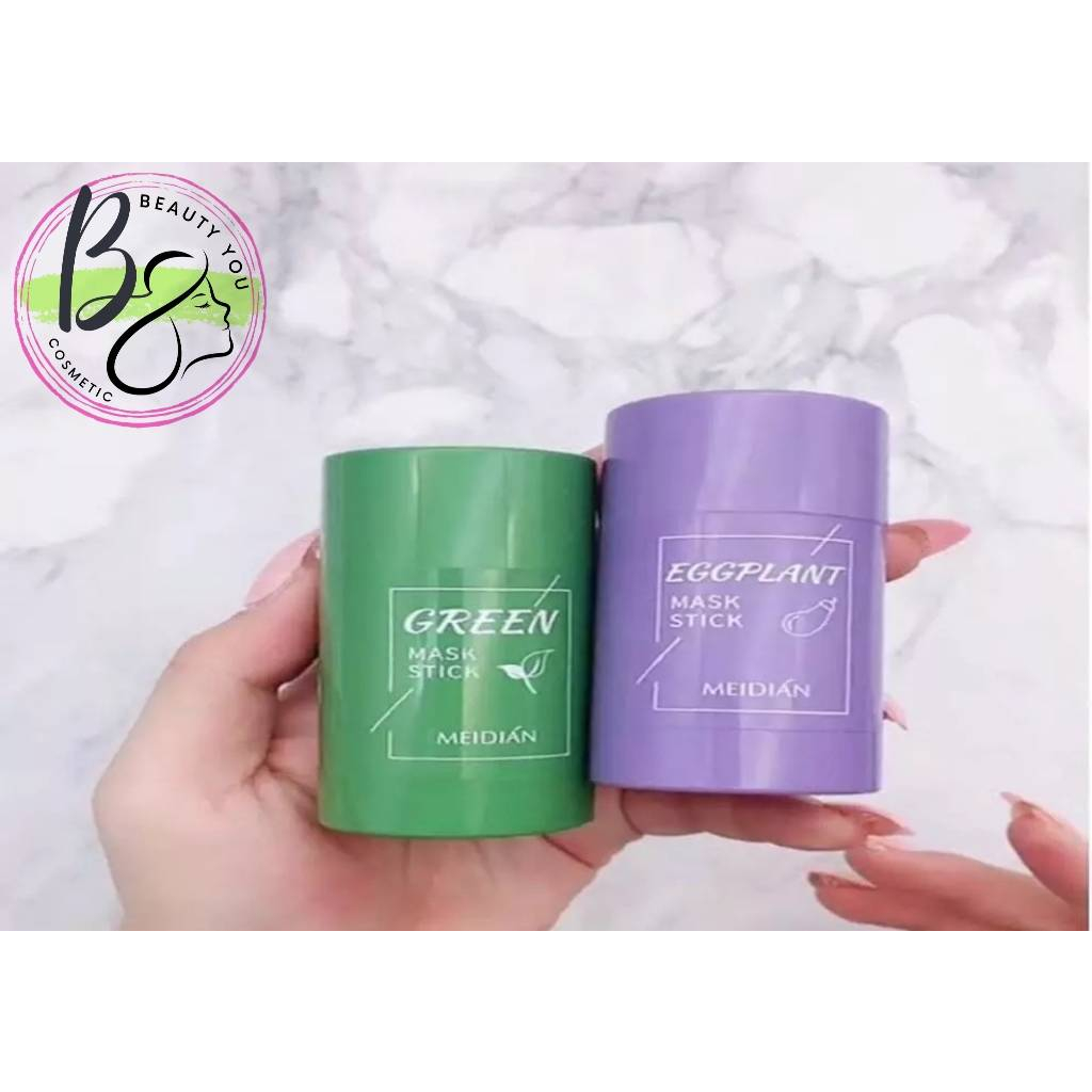 MEIDOAN MASK GREEN TEA /EGG PLANTS STICK /MASKER STIK MEDIAN 蝦皮購物