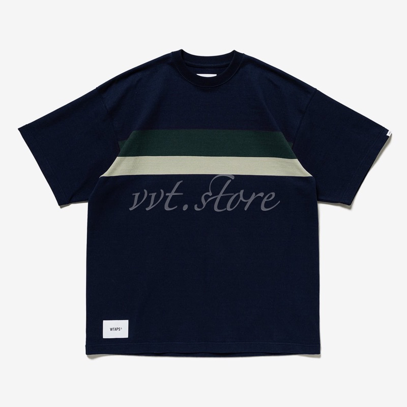 WTAPS 23SS BDY 03 / SS / COTTON. TEXTILE 條紋短袖T恤| 蝦皮購物