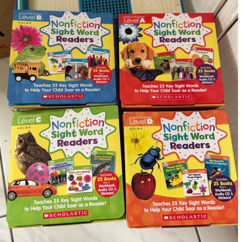 近全新點讀版ABCD合售學樂高頻詞Nonfiction sight word readers 有CD 