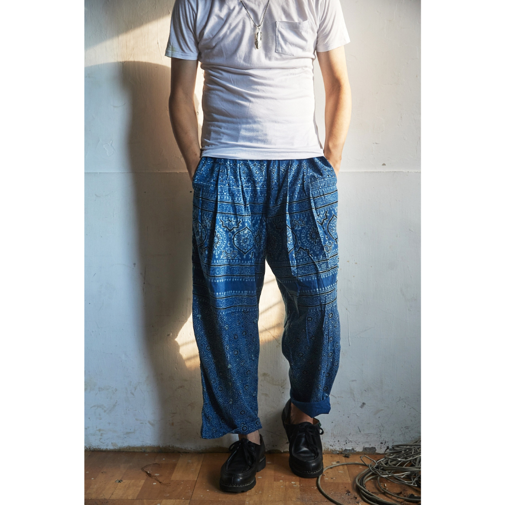 美國 Dr.Collectors — p43 Kyoto Ajrakh 印度圖騰休閒褲【就是愛古著】