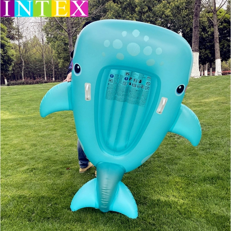 INTEX 57567 大班點藍鯨魚水上充氣 浮床單人水上休閒漂流圈水上玩具 迷露森活 | 蝦皮購物