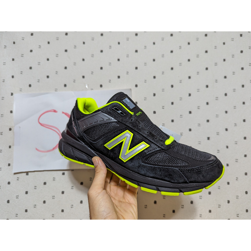 SYG New Balance 990v5 us9,10.5D 黑螢光黃美製M990BY5 | 蝦皮購物