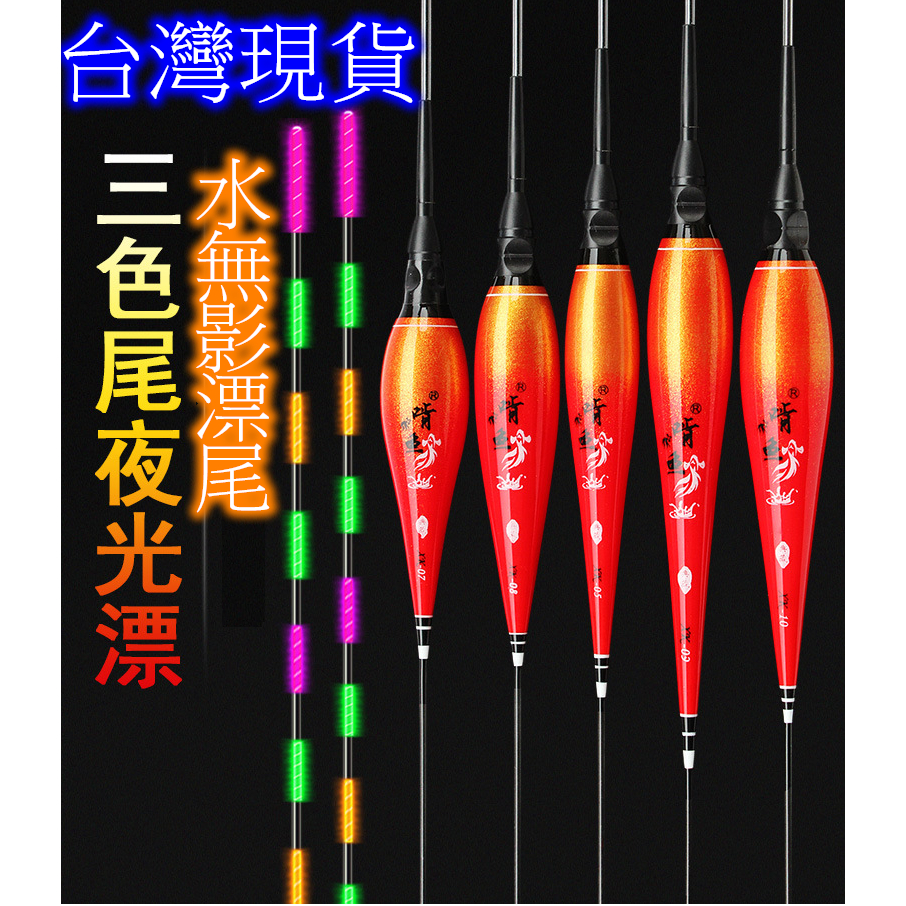 【現貨在台】 子浮標 LED浮標 啃魚LED電子浮標 浮標 水無影 三色尾 海釣浮標 池釣浮標 長桿浮標 含電池標筒 | 蝦皮購物