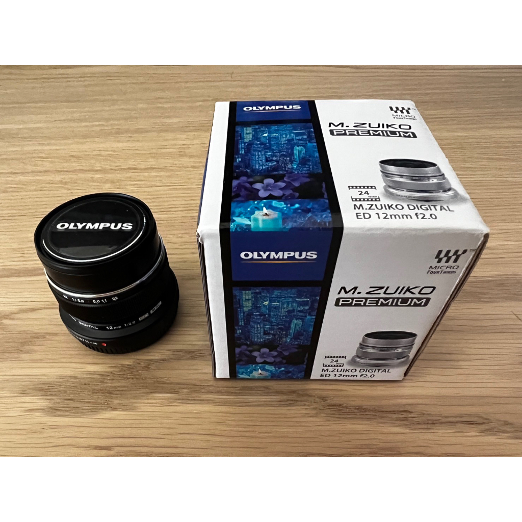 Olympus 12mm f2 黑色鏡頭2023/8日本購買含Kenko PRO1D LotusII護鏡盒