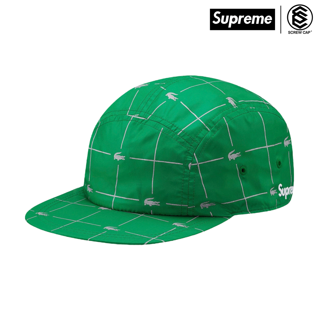 SUPREME LACOSTE REFLECTIVE GRID NYLON 五分割帽聯名款⫷ScrewCap