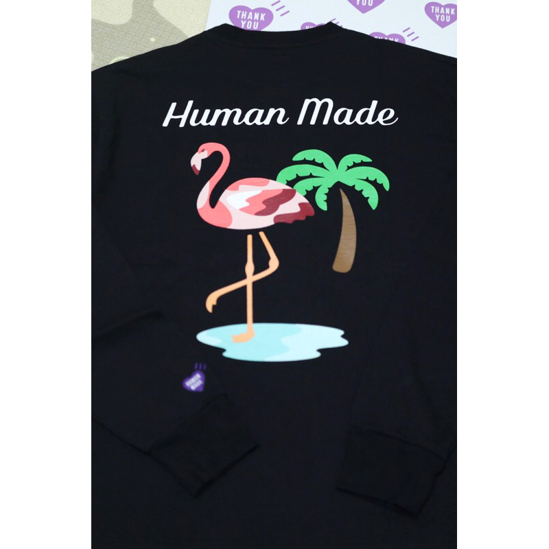 Human made 2023/4 Flamingo L/S T-shirt 火烈鳥長袖| 蝦皮購物