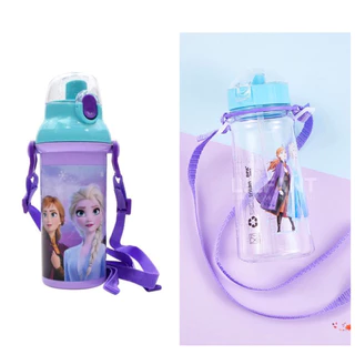 日本製) Skater Disney 直飲式水樽水壺連背帶480ml - Frozen Elsa Anna 冰雪奇緣