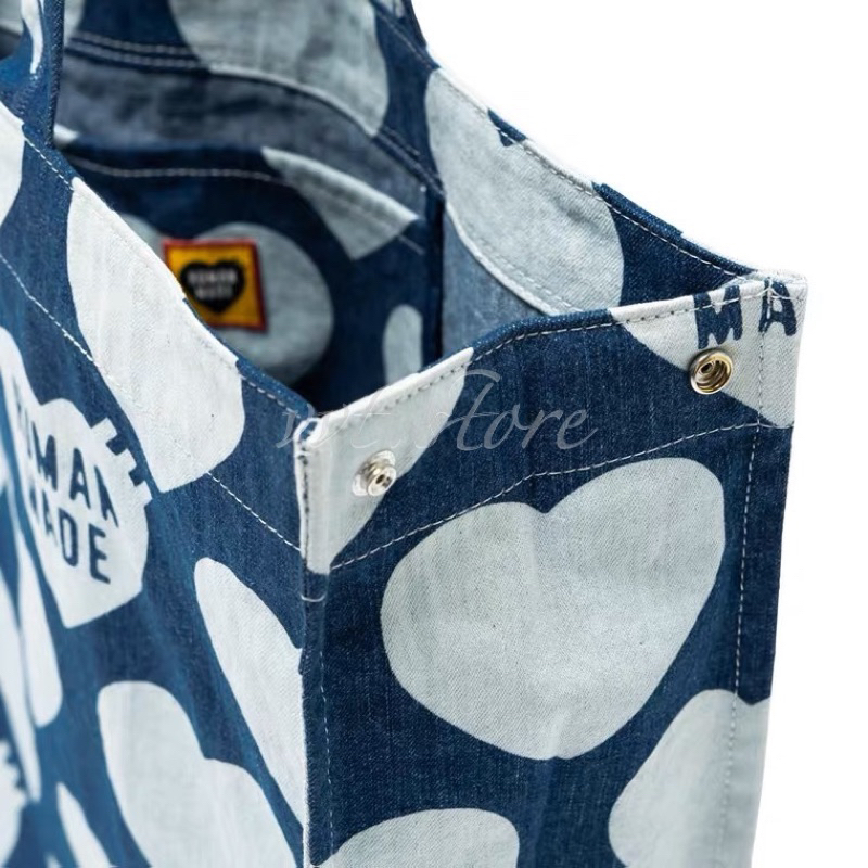 HUMAN MADE 23SS HEART DENIM TOTE 愛心手提包托特包| 蝦皮購物