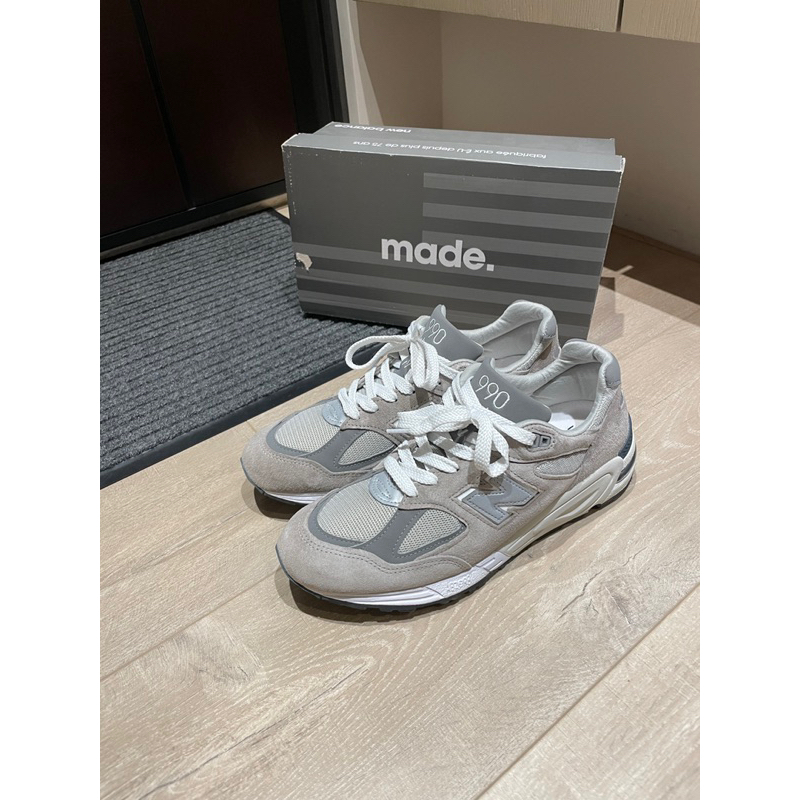 New Balance m990gy2 US9.5 元祖灰 990V2 美製紐巴倫經典復古鞋 made in USA