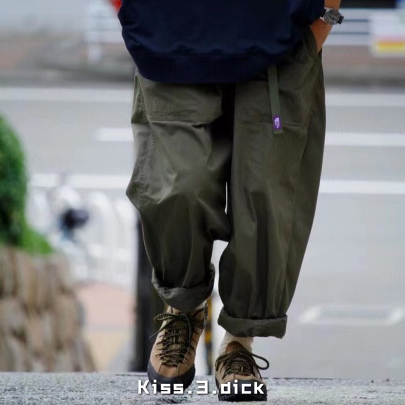 NT5064N]🇯🇵TNF PURPLE LABEL RipstopWide Cropped Pants 防撕