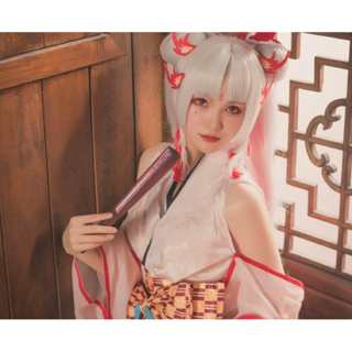 陰陽師cos服 不知火SSR阿離和服古裝古風cos套裝假髮鞋子扇子cosplay動漫服裝女 不知火舞cos服