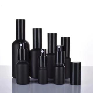 台灣現貨5-100ml黑色噴霧精油瓶 紫晶噴霧瓶 原色黑紫晶瓶