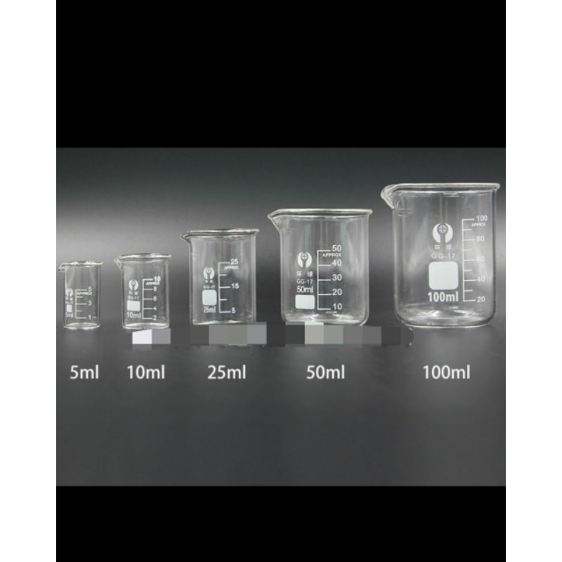 5ml/10ml/25ml/50ml/100ml/250ml/500ml玻璃燒杯 玻璃杯 玻璃量杯 實驗室燒杯 | 蝦皮購物