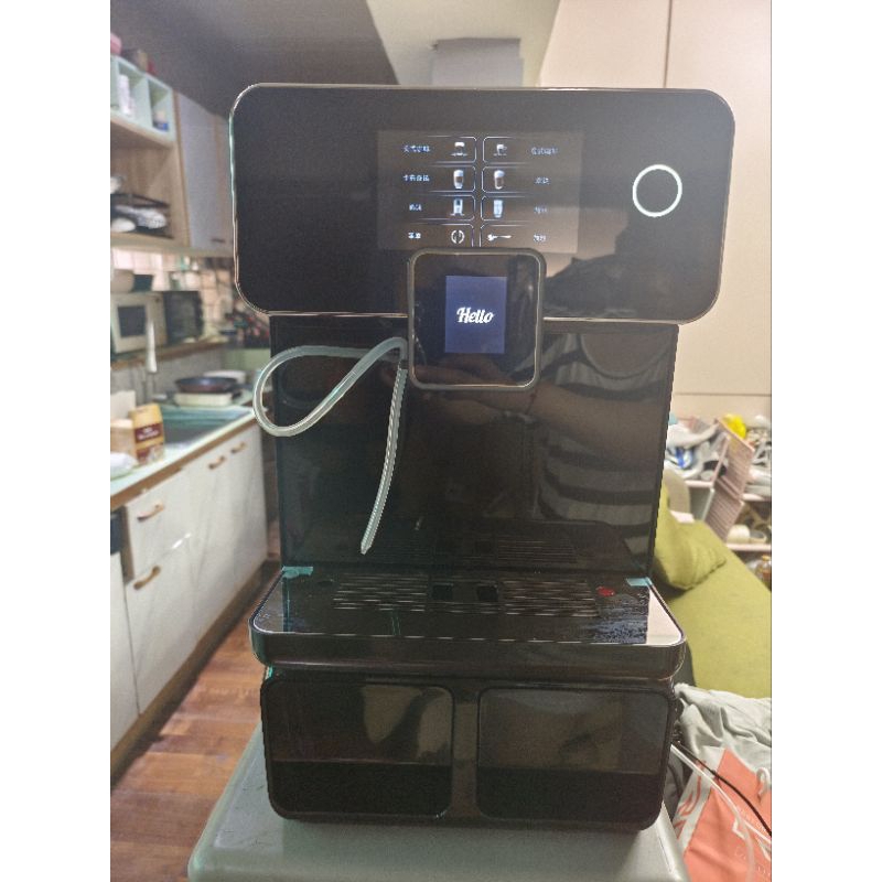 瑕疵品ROOMA A10s中文畫面智能雙屏智能觸控型全自動咖啡機，辦公室家用商用觸屏一鍵現磨自動清洗，咖啡奶泡科技感 | 蝦皮購物