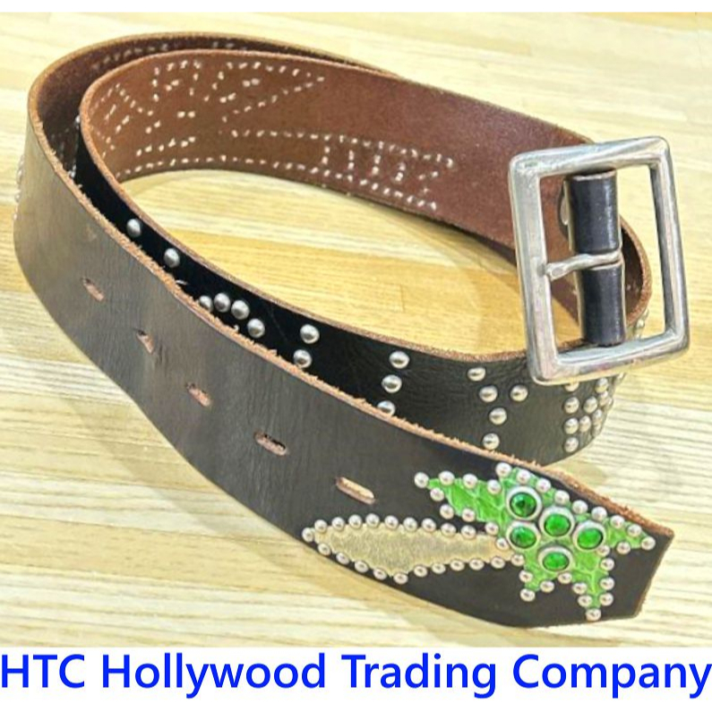 BLACK極新Hollywood Trading Company.JAPAN日本限定HTC森林水鑽雕花鑽皮帶腰帶| 蝦皮購物
