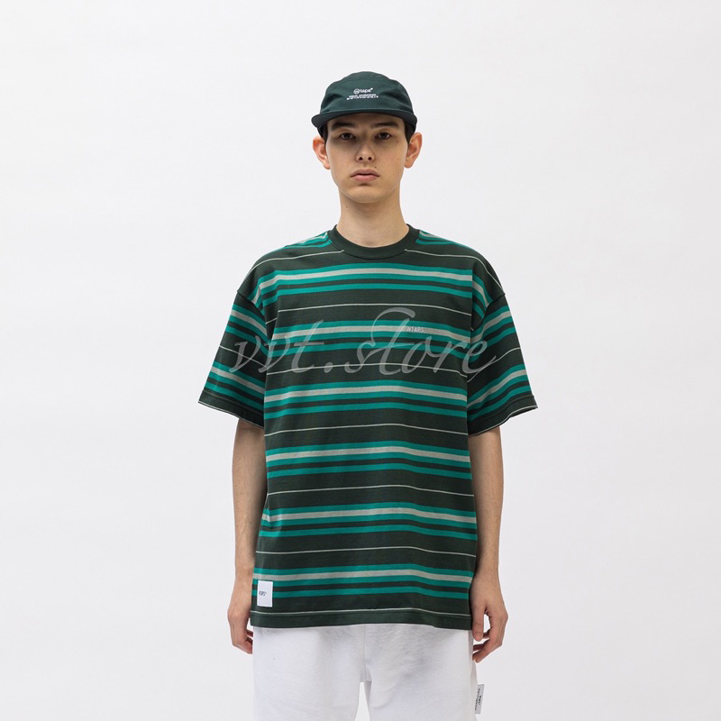 WTAPS 23SS BDY 02 / SS / COTTON. TEXTILE. SIGN 條紋短袖T恤| 蝦皮購物