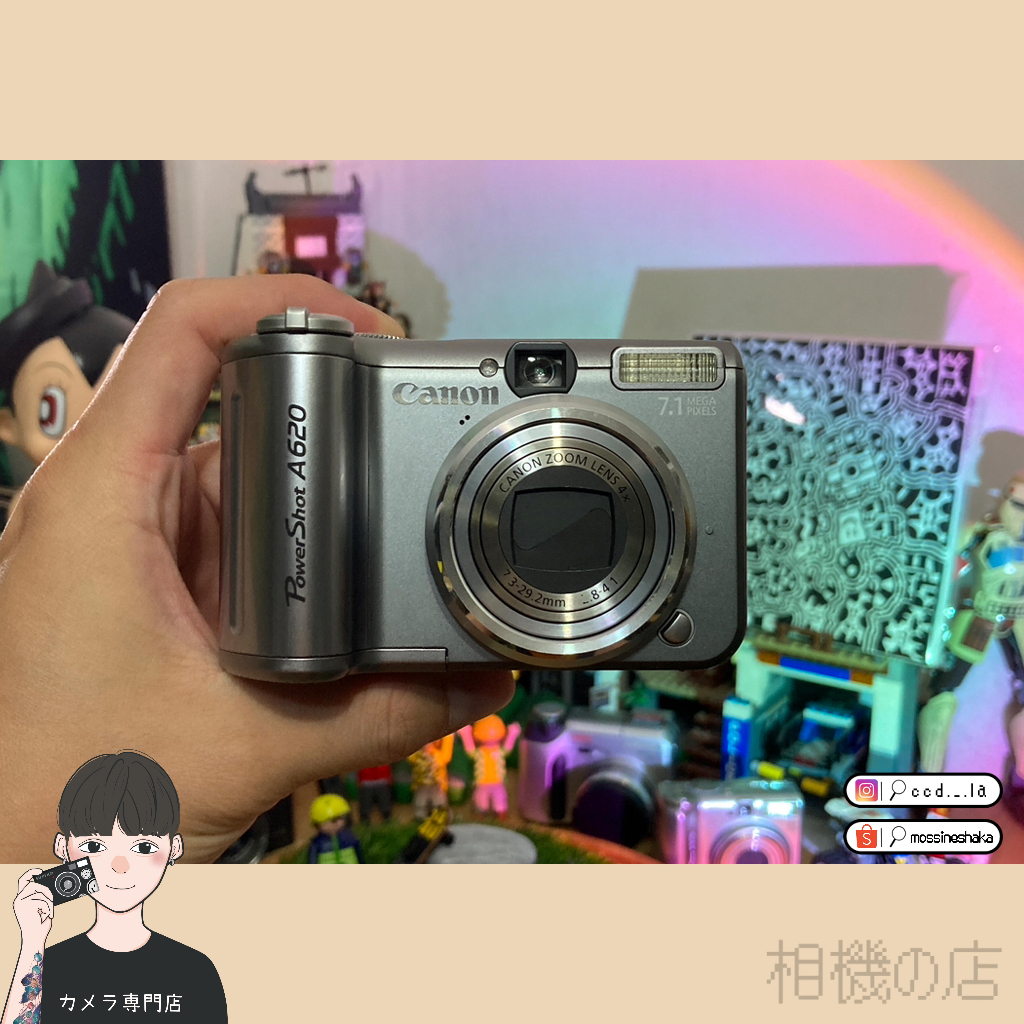 相機の店〉📷 佳能Canon PowerShot A620 復古Y2K CCD相機翻轉螢幕[AB級