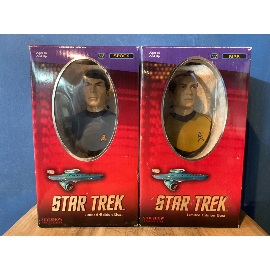 SIDESHOW 星際爭霸 星際迷航 STAR TREK 角色胸像 (KIRK/SPOCK) | 蝦皮購物