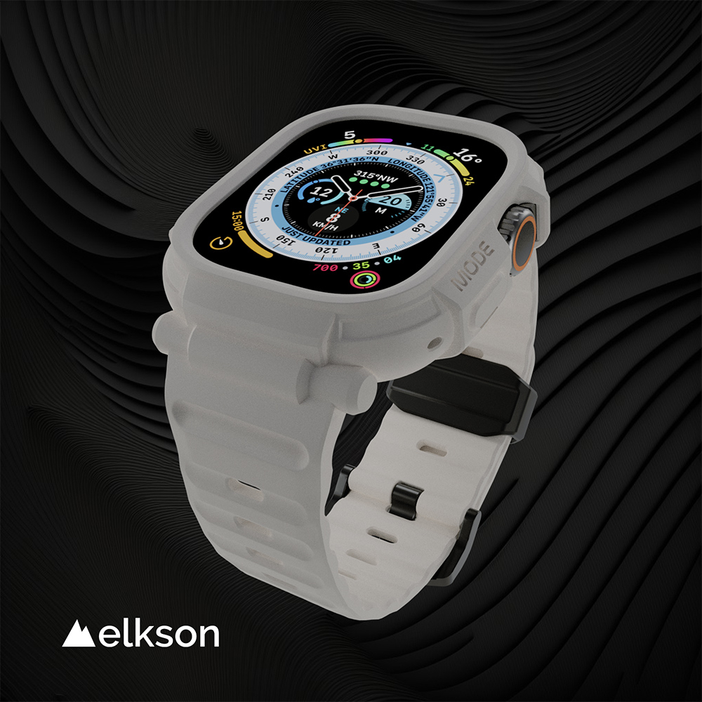 elkson】現貨適用Apple Watch Ultra 1/2代49mm柔韌透氣一體成形