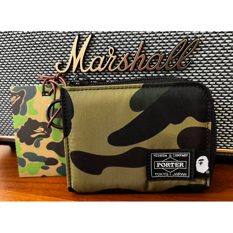 BAPE X PORTER 1ST CAMO Coin Purse JAPAN