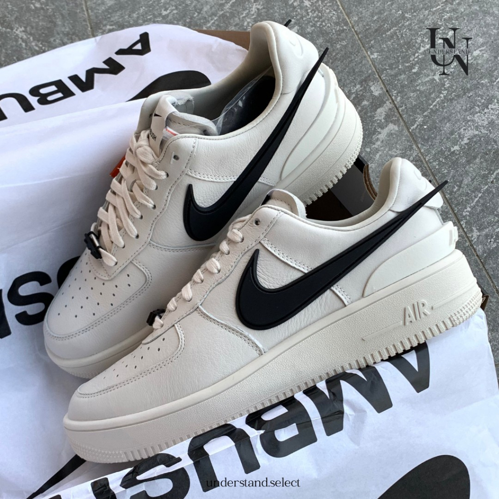 UN 預購▸ AMBUSH x Nike Air Force 1 Low 白底黑勾白色DV3464-002