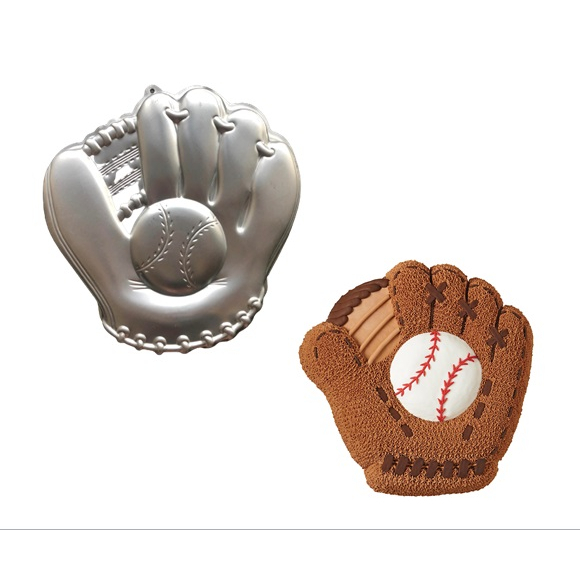 (二手) 美國 Wilton Baseball Glove Cake Pan 惠爾通棒球手套蛋糕烤盤 烤模 絕版品 蝦皮購物