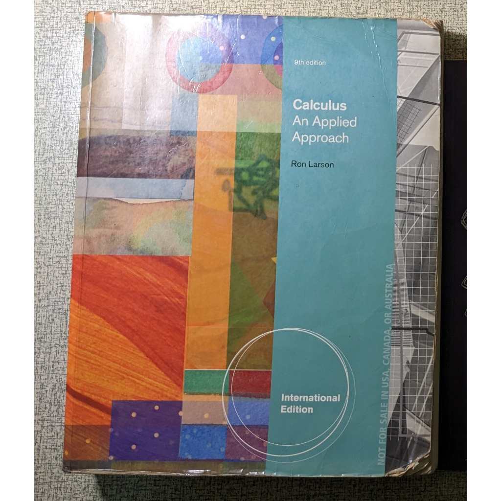 二手書 calculus an applied approach 微積分 原文書 生物資源與生物多樣性 王偉勇 | 蝦皮購物