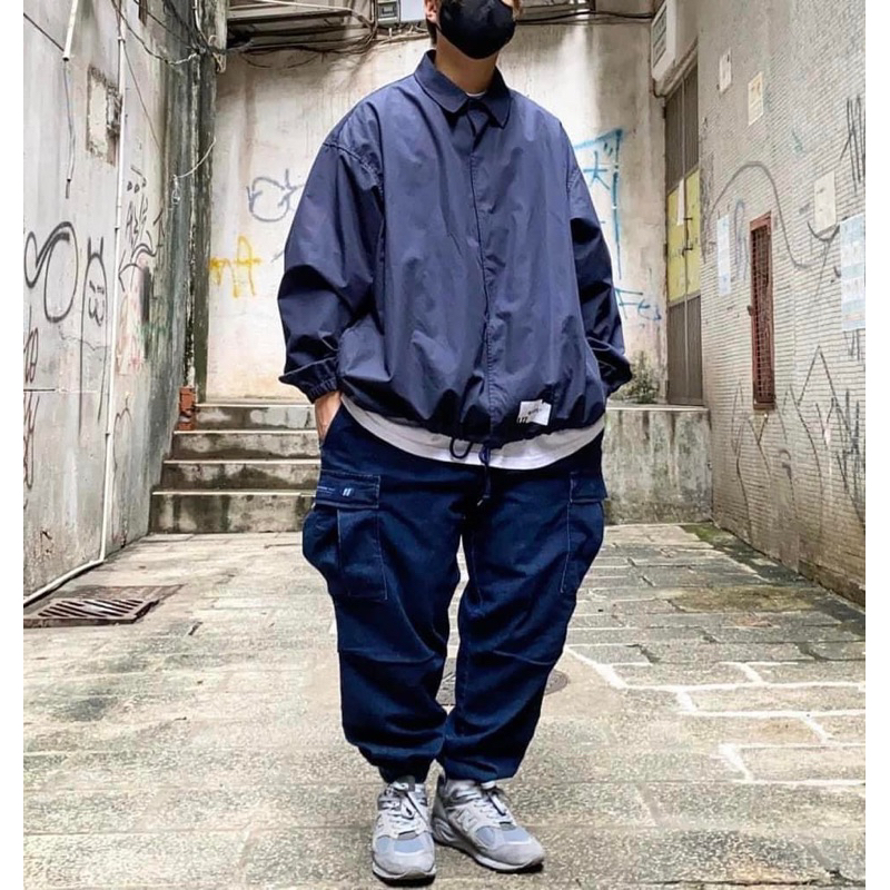 WTAPS 22AW GIMMICK TROUSERS DENIM 藍丹寧 牛仔 厚磅 縮口 水洗 工作褲 L