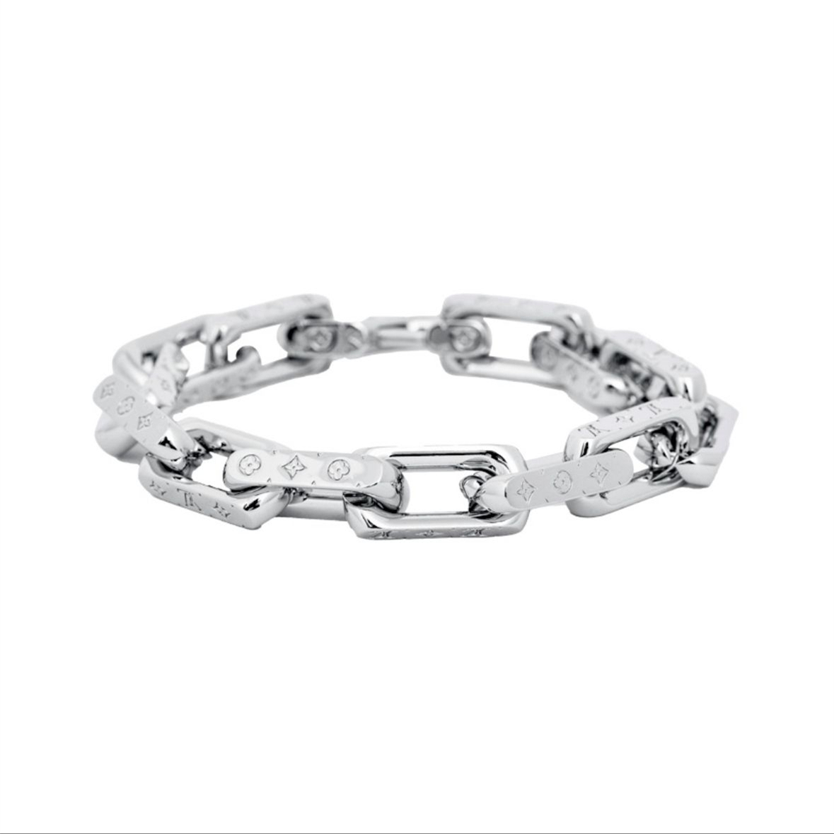 Shop Louis Vuitton Lv chain links bracelet (M69989, M69988) by design◇base