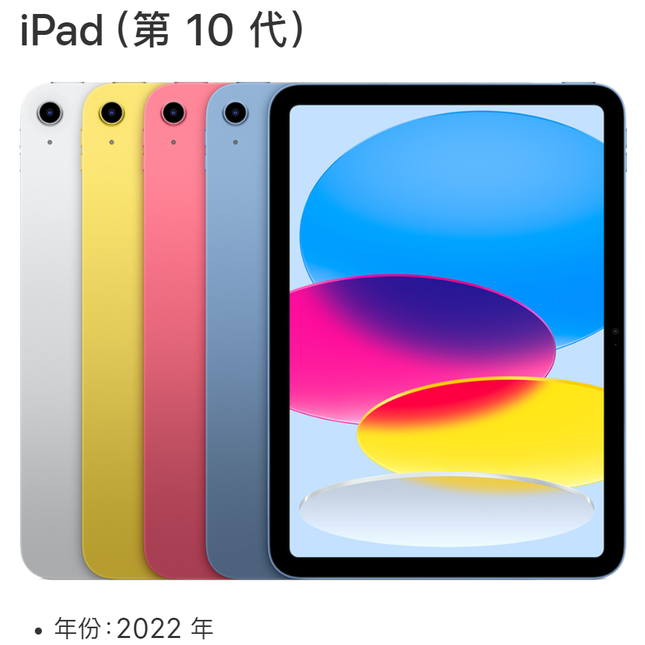 現貨全新iPad 第10代10.9吋64GB 銀/黃/粉紅/藍色（iPad10 64 64G A2696 | 蝦皮購物