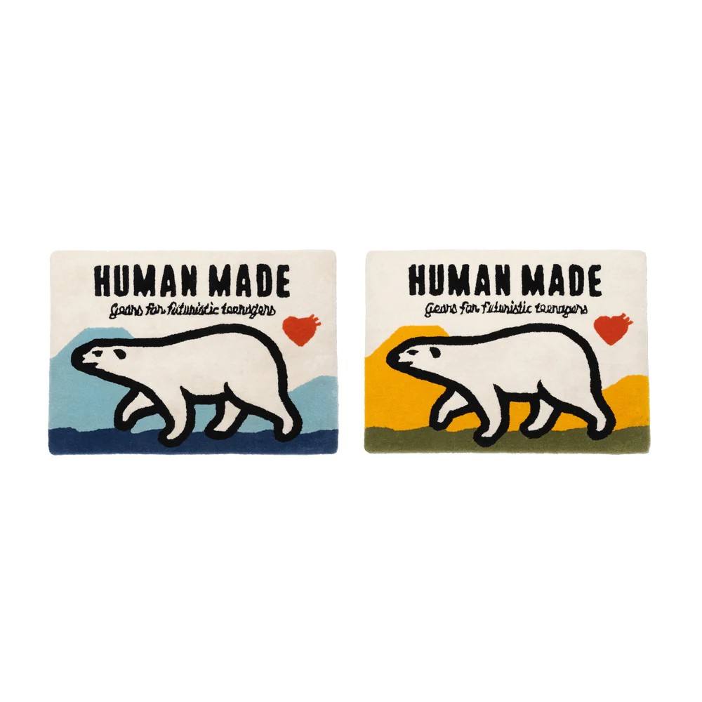 Hills】HUMAN MADE POLAR BEAR RUG - HM25GD079 北極熊地毯地墊現貨