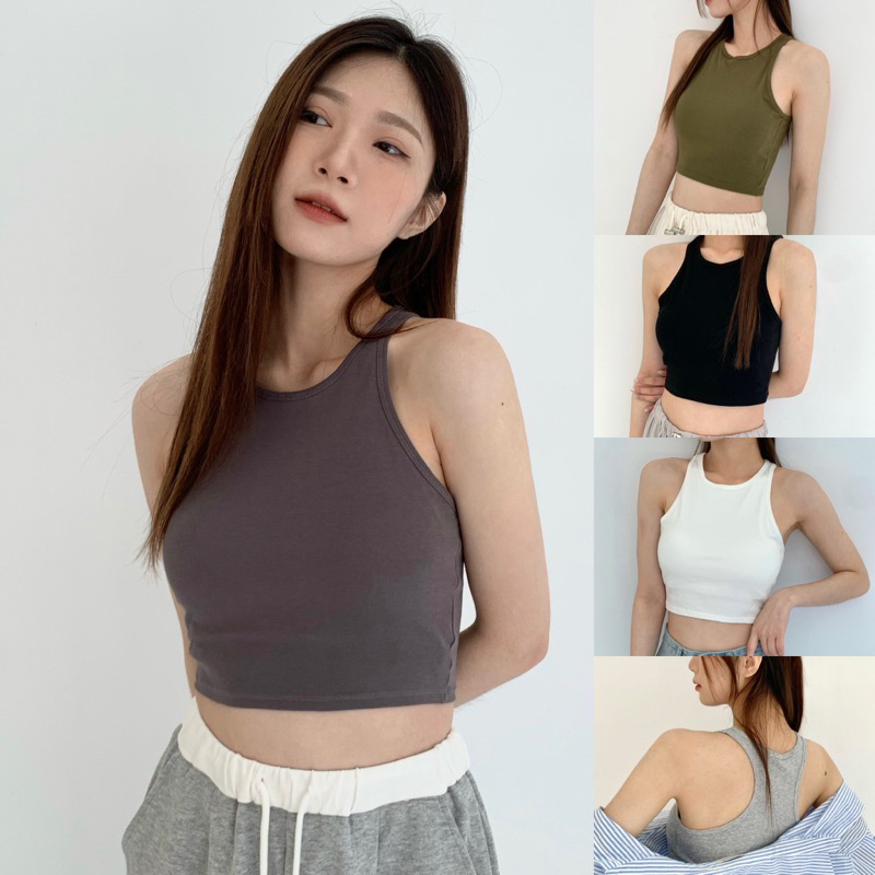 ［特價$219→$199］OUT BRA 帶罩美式挖肩連衣裙