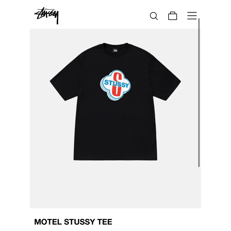 🇺🇸23 STUSSY MOTEL STUSSY TEE短袖T恤 潮流 S標語滑板品牌 正品代購