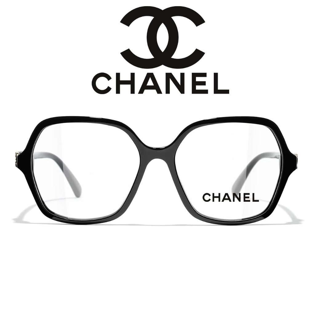 CHANEL 香奈兒眼鏡3421-B c622 (黑) 鏡框【原作眼鏡】