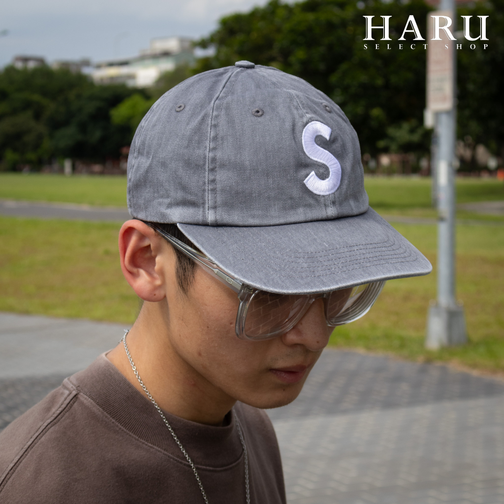 現貨Supreme FW Pigment Print S Logo 6-Panel 水洗大S 刺繡老帽棒球帽