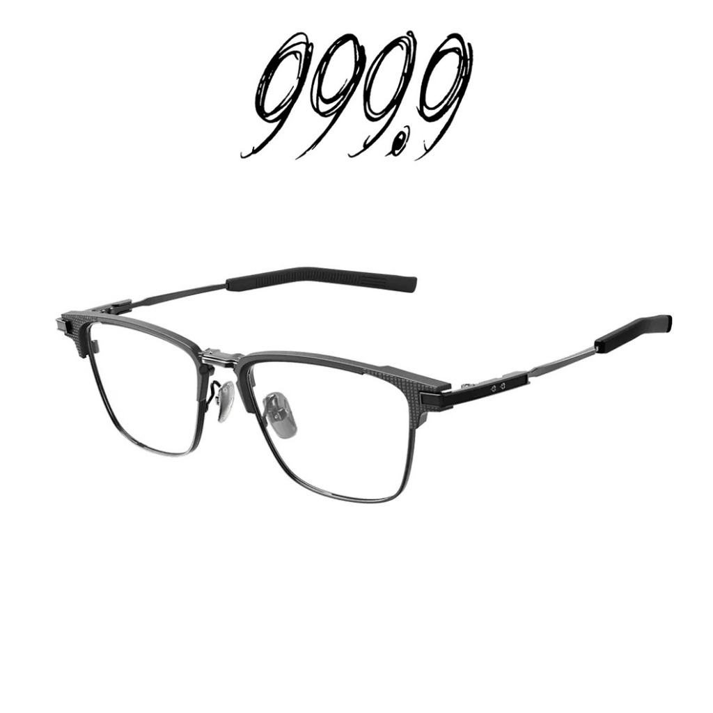 日本 999.9 眼鏡 S-02T H 12 (鐵灰) 風間公親-教場0- 木村拓哉劇中配戴色 同款鏡框【原作眼鏡】