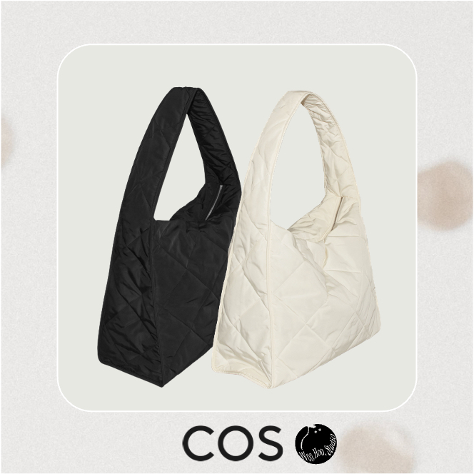 🇸🇪【COS】菱格包｜流浪包｜OVERSIZED｜绗缝包｜空氣包｜被子包｜雲朵包｜超大包｜購物袋｜斜背包｜菱格紋｜黑｜白 | 蝦皮購物
