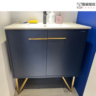 【馬桶皇后】馬桶浴櫃進口貿易商/61cm/KG-60NV一體瓷盆防水落地式浴櫃組/PVC同TOTO hcg烤漆 木紋浴櫃