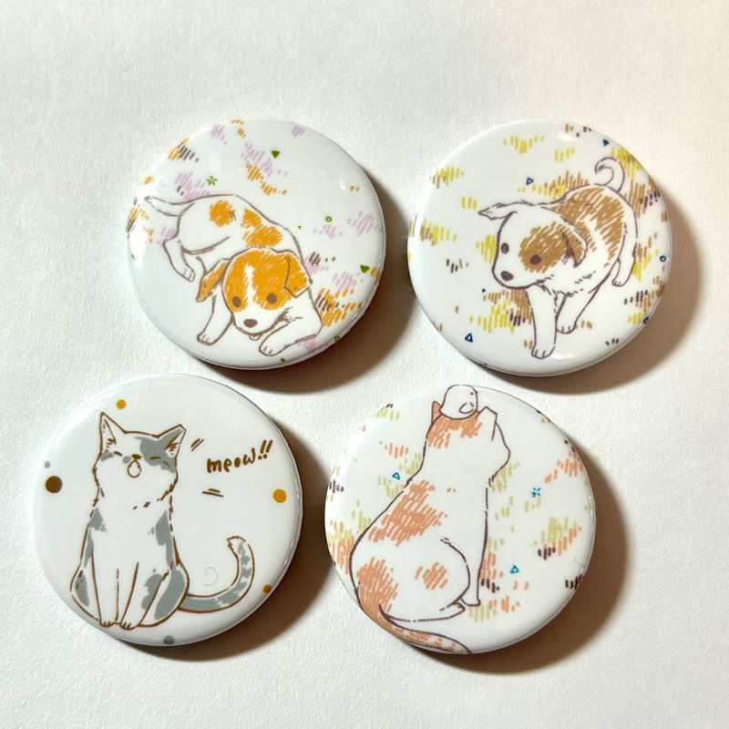 全新 hotac 台灣之心 義賣 狗狗 貓咪 胸針 別針 絕版 義賣品 | 蝦皮購物