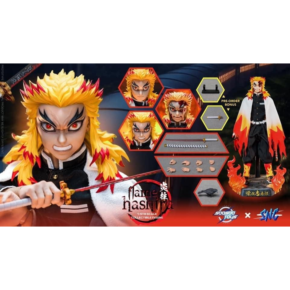 Soosootoys x SNC 鬼滅之刃煉獄杏壽郎炎柱煉獄大哥炎之呼吸1/6