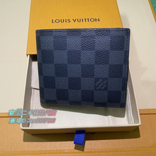 Authentic LOUIS VUITTON Damier Graphite portefeuille Amerigo N60053 Wallet  #