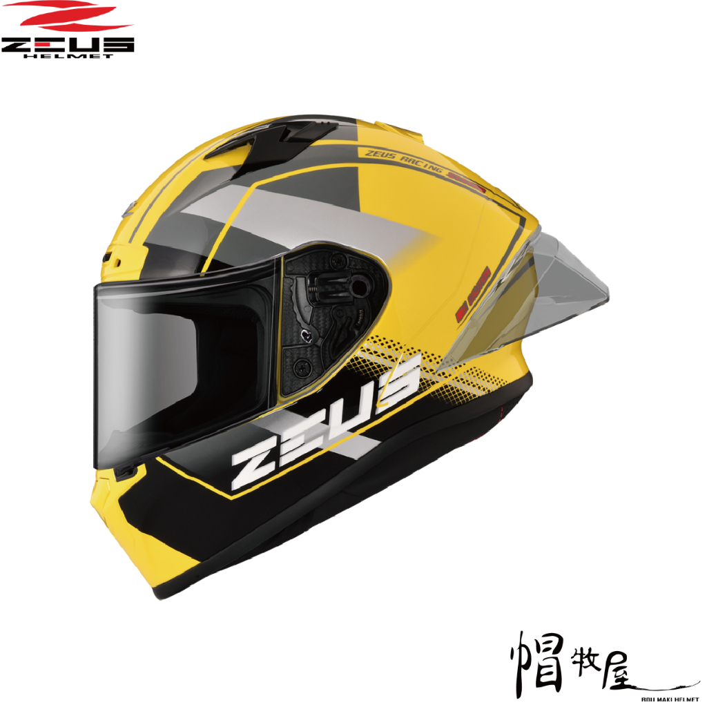 【帽牧屋】ZEUS瑞獅 ZS-826 全罩 安全帽 BK17 螢光黃 / 黑 | 蝦皮購物