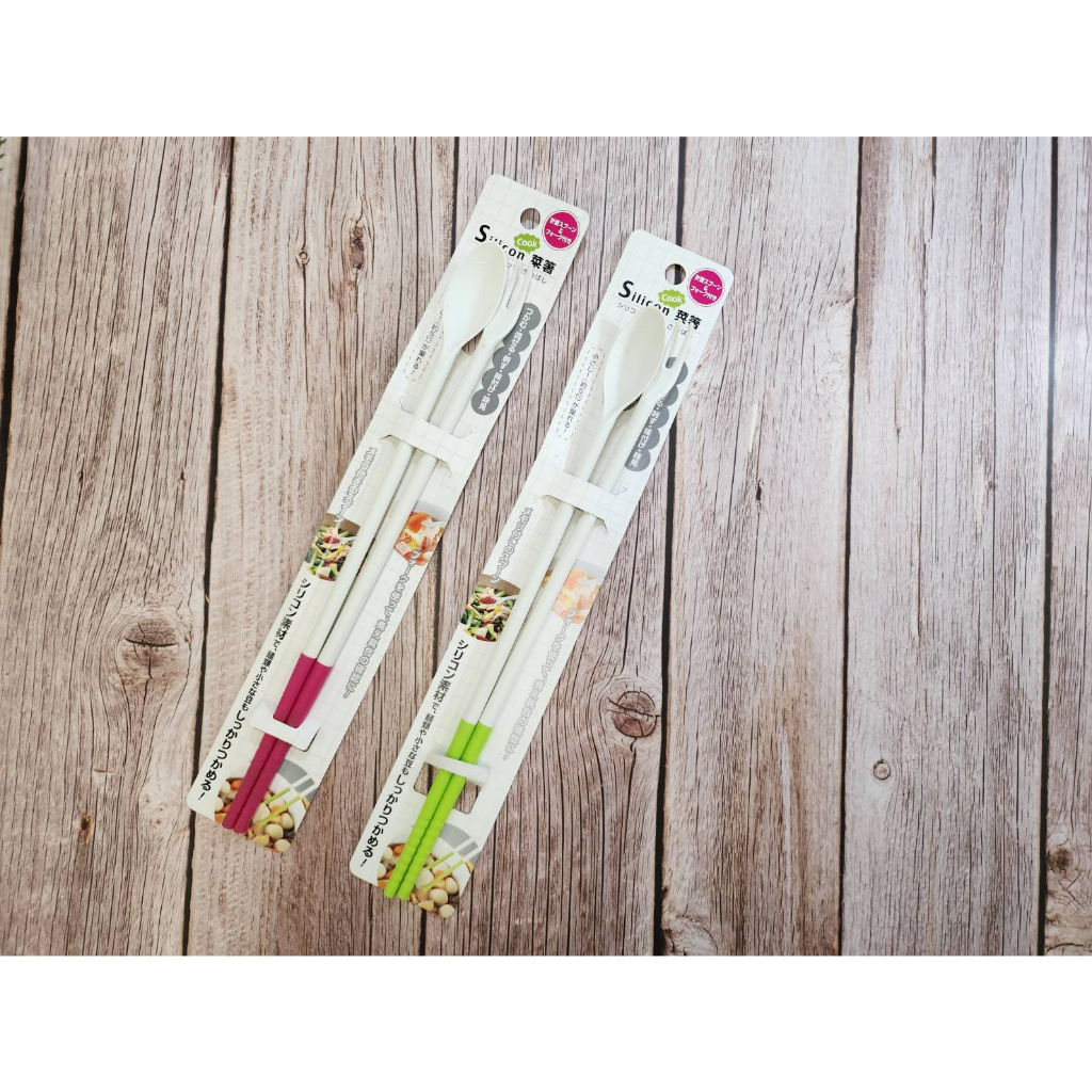 【EC購】【現貨】日本製 ECHO 兩用筷 日本 顏色隨機 叉匙 矽膠料理筷 多功能菜箸 筷子 料理筷 公筷 母匙 | 蝦皮購物