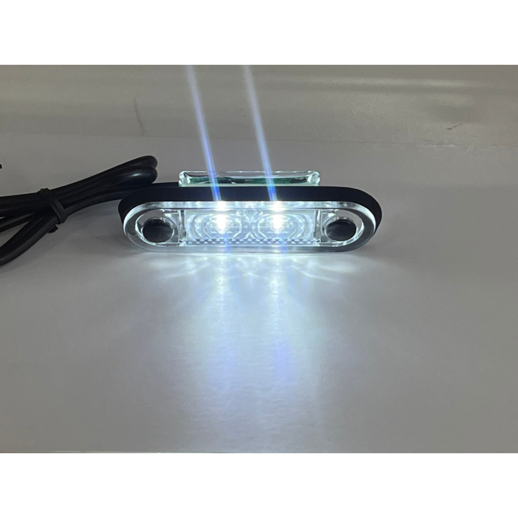 【高總裁LED 】台灣現貨 白鐵管專用小燈 2LED 崁入式 防水 12V 24V 大車 LED小燈 MAN | 蝦皮購物