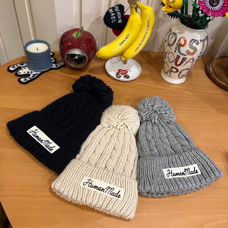 HUMAN MADR CABLE POP BEANIE 毛帽| 蝦皮購物