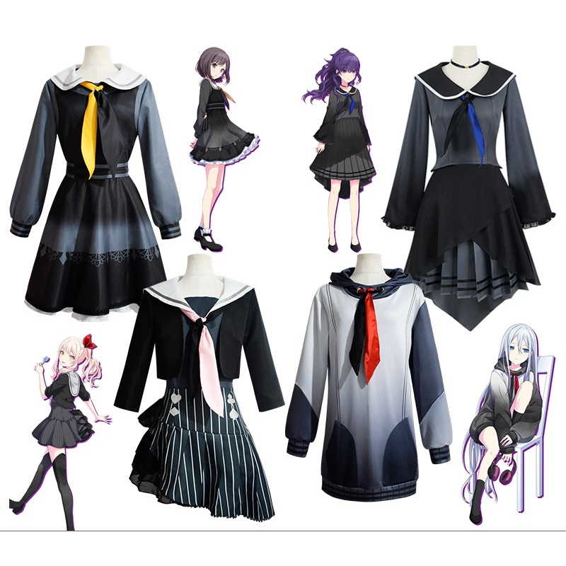動漫研習社】世界計劃初音真冬繪名曉山瑞希宵崎奏遊戲cos服女裝