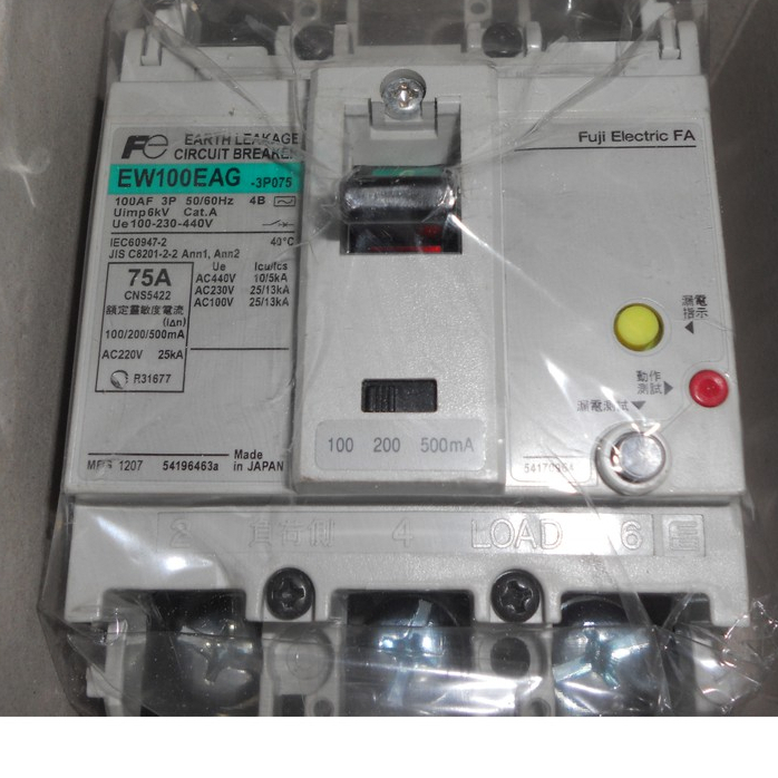 ~豐藝~日本FUJI富士漏電斷路器EW100EAG 3P 50-100A漏電開關100.200.500m | 蝦皮購物