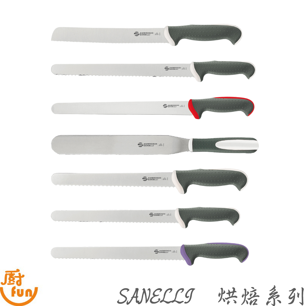 Sanelli 烘焙系列 麵包刀 西點刀 刮平刀 鋸齒西點刀 烘焙刀 蛋糕刀 Tecna烘焙系列 吐司刀 蝦皮購物 