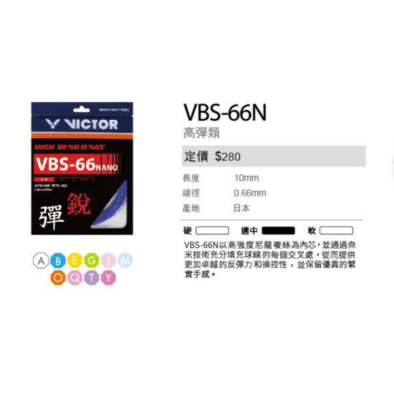 【山川羽球】勝利 VBS-66N VICTOR Vbs-66n victor vbs-66n 羽球線 戴資穎御用款 | 蝦皮購物