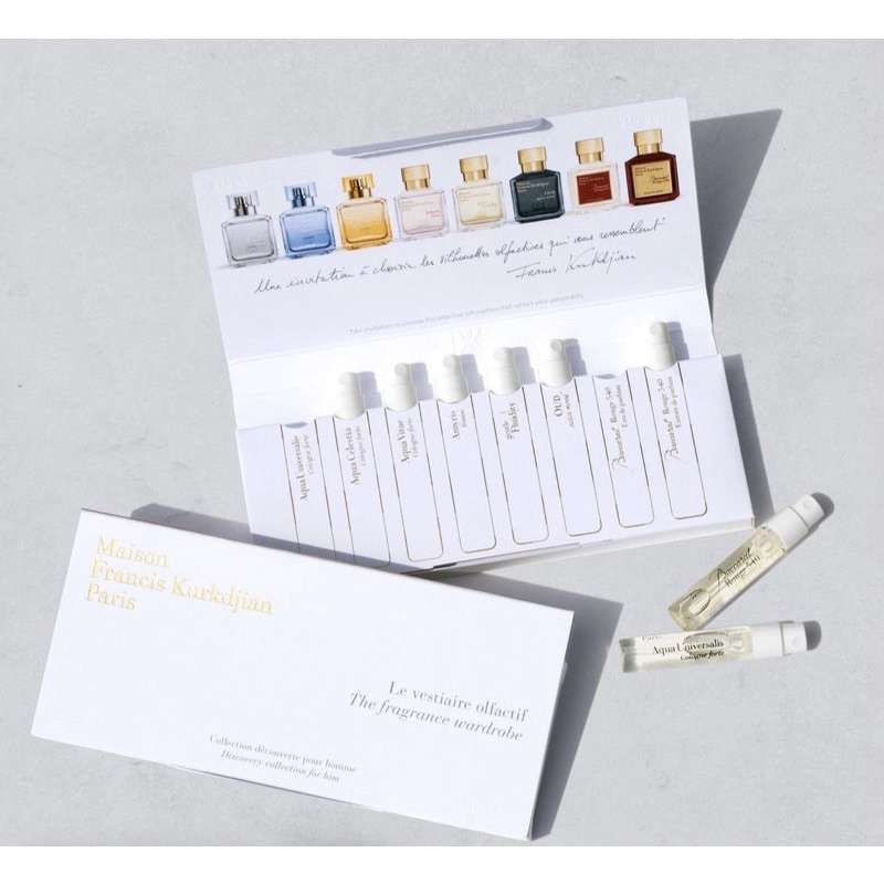 Maison Francis Kurkdjian 🇫🇷 MFK 體驗組 2ml 香精 香氛衣櫥 禮盒 試管 | 蝦皮購物